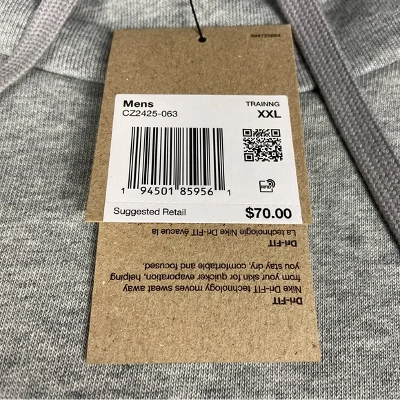 Nike Men's Gray Hoodie Size 2x NWT - Picture 3 of 7